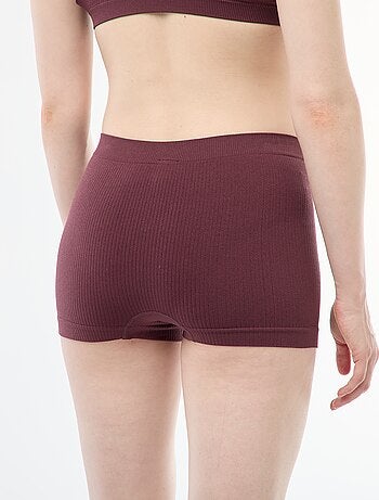 Lote de 2 shorties em malha nervurada