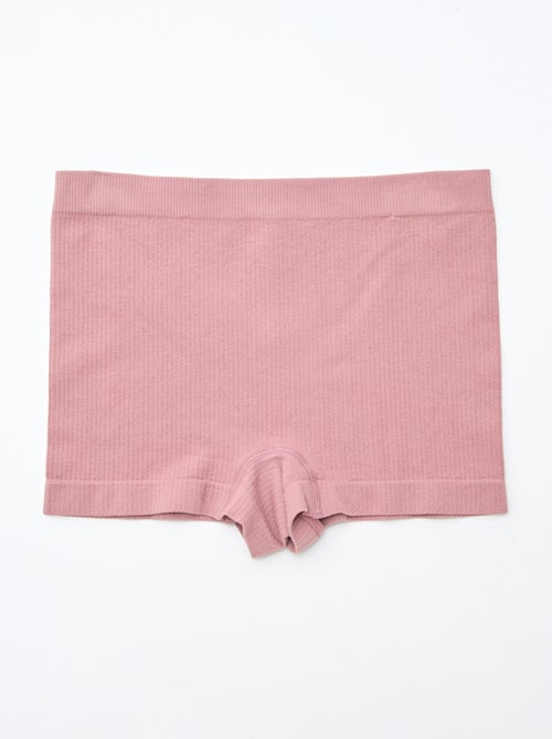 Lote de 2 shorties em malha nervurada - Kiabi