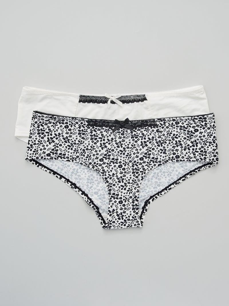 Lote de 2 shorties 'Envie de Lingerie' BEGE - Kiabi