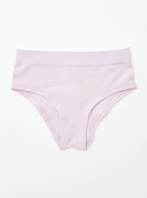 Lote de 2 shorties nervurados - Kiabi