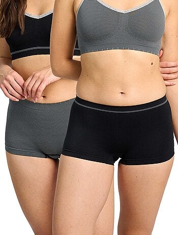 Lote de 2 shorties sem costuras 'Billet Doux' - Kiabi