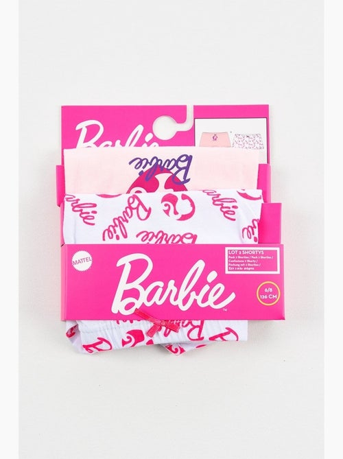 Lote de 2 shortys barbie menina | licença oficial - Kiabi Lote de 2 shortys barbie menina | licença oficial - Kiabi