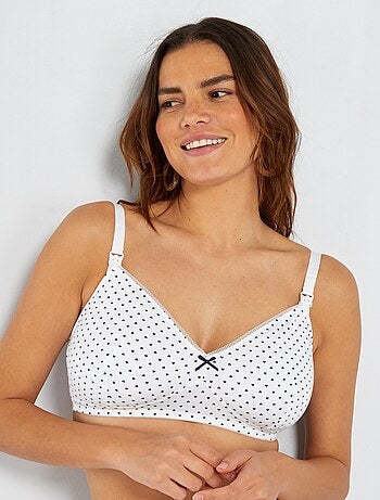 Lote de 2 soutiens de amamentação de algodão - Kiabi