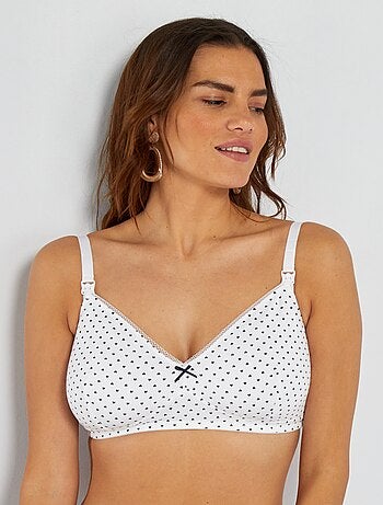 Lote de 2 soutiens de amamentação de algodão - Kiabi