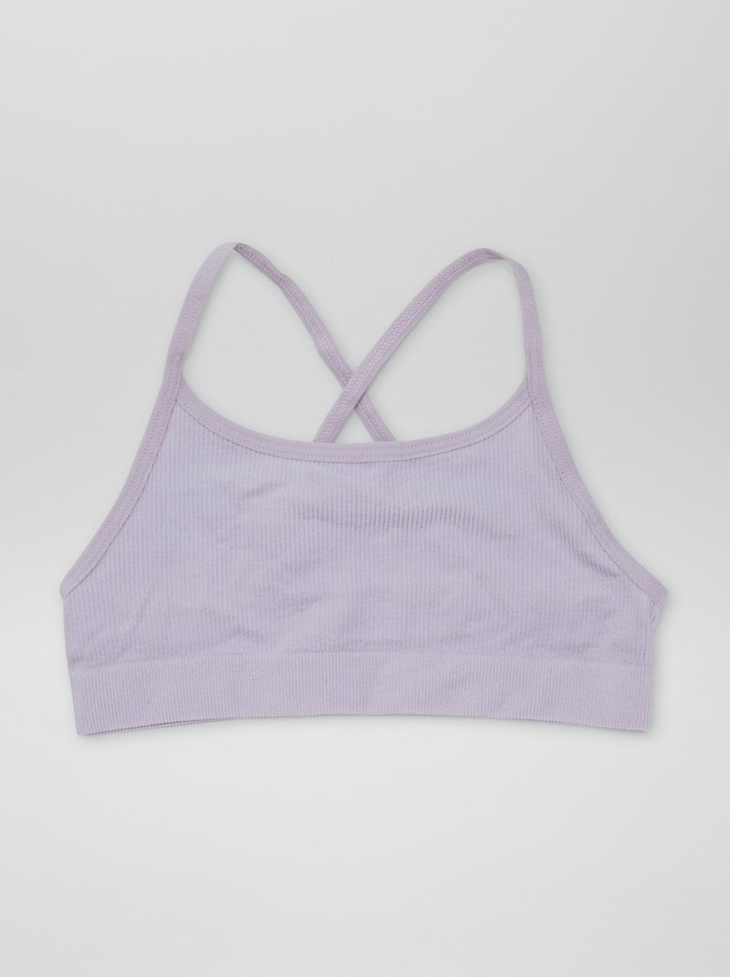 Lote de 2 soutiens de desporto VIOLETA - Kiabi