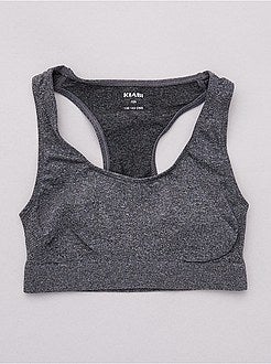 Lote de 2 soutiens em microfibra - Kiabi