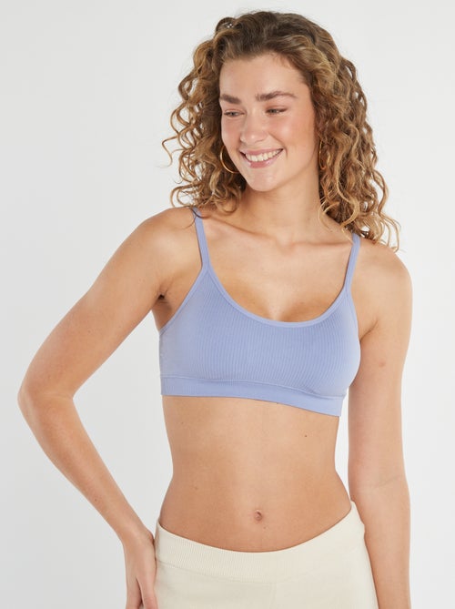 Lote de 2 soutiens nervurados - Kiabi