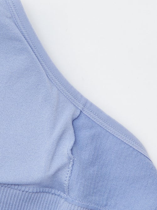 Lote de 2 soutiens nervurados - Kiabi