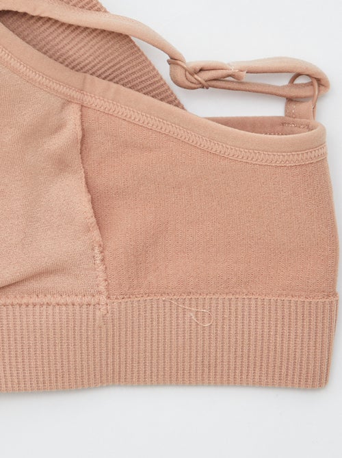 Lote de 2 soutiens nervurados - Kiabi