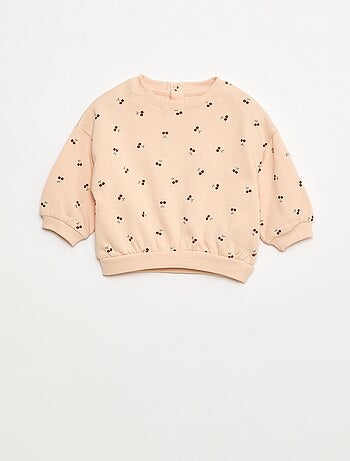 Conjunto de 2 sweatshirts, 1 liso e outro com estampado