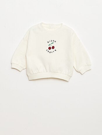 Conjunto de 2 sweatshirts, 1 liso e outro com estampado