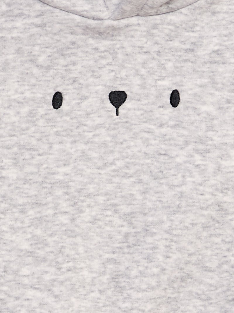 Lote de 2 sweatshirts com capuz - 2 peças CINZA - Kiabi