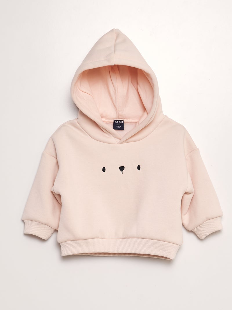 Lote de 2 sweatshirts com capuz - 2 peças ROSA - Kiabi