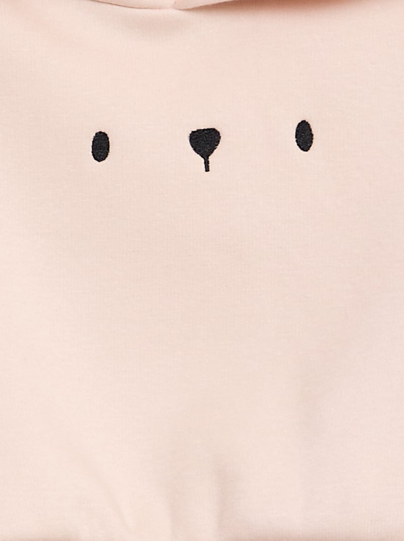 Lote de 2 sweatshirts com capuz - 2 peças ROSA - Kiabi