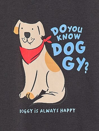 Lote de 2 sweatshirts com gola redonda em moletão cardado