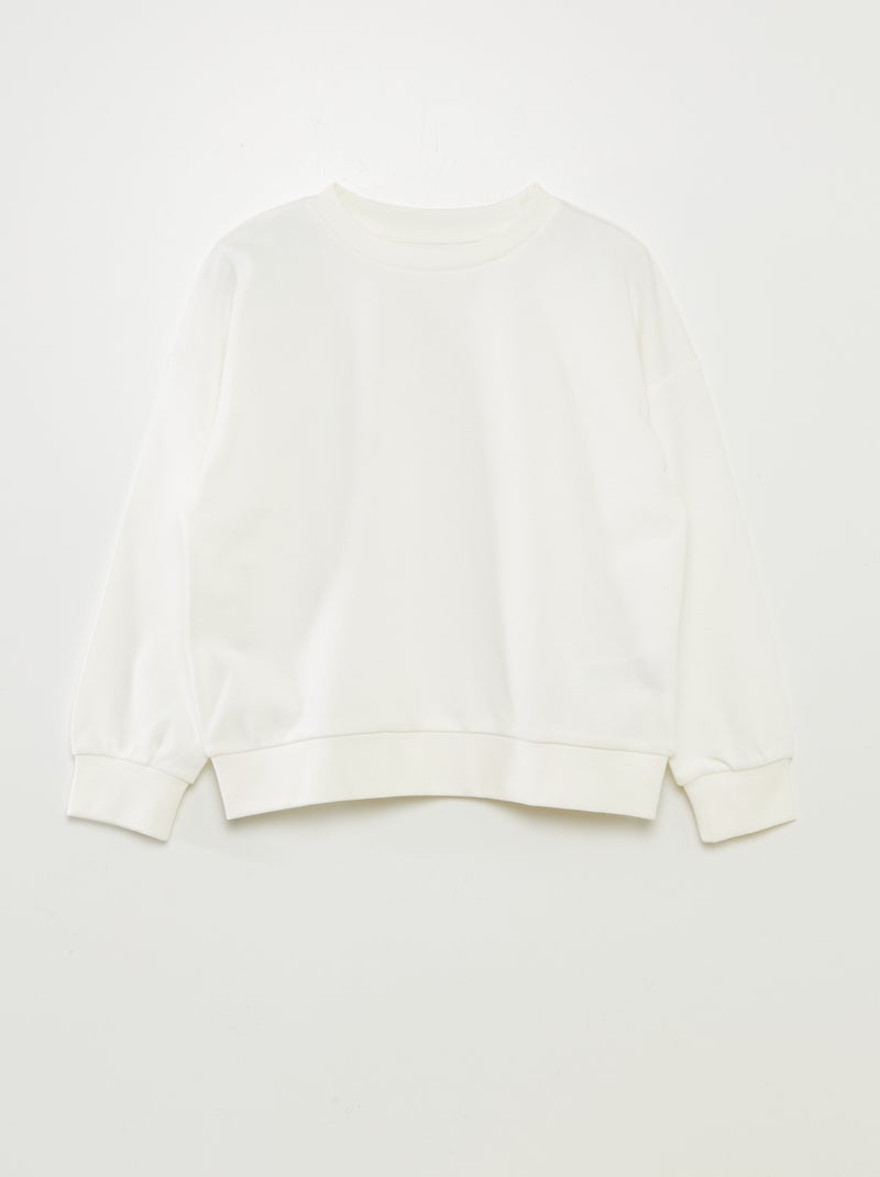 Lote de 2 sweatshirts de gola redonda AMARELO - Kiabi