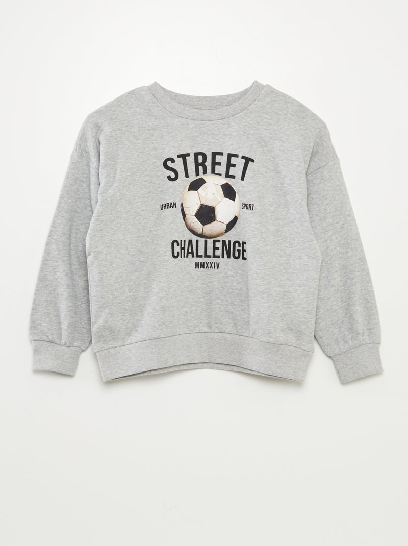 Lote de 2 sweatshirts de gola redonda CINZA - Kiabi