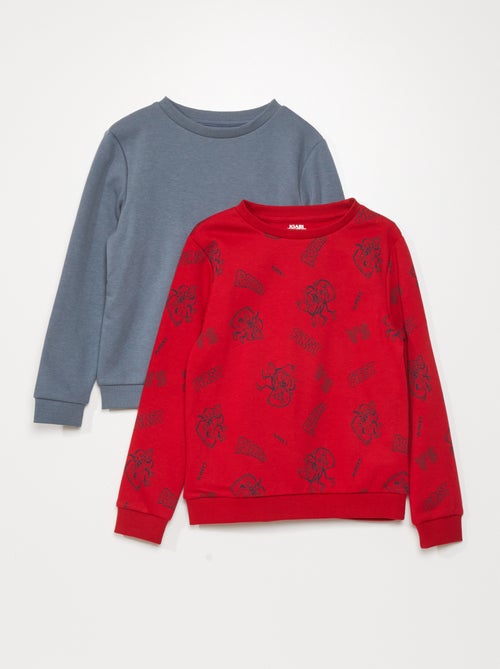 Lote de 2 sweatshirts estampadas - Kiabi