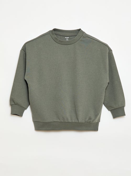 Lote de 2 sweatshirts french terry em algodão - Kiabi