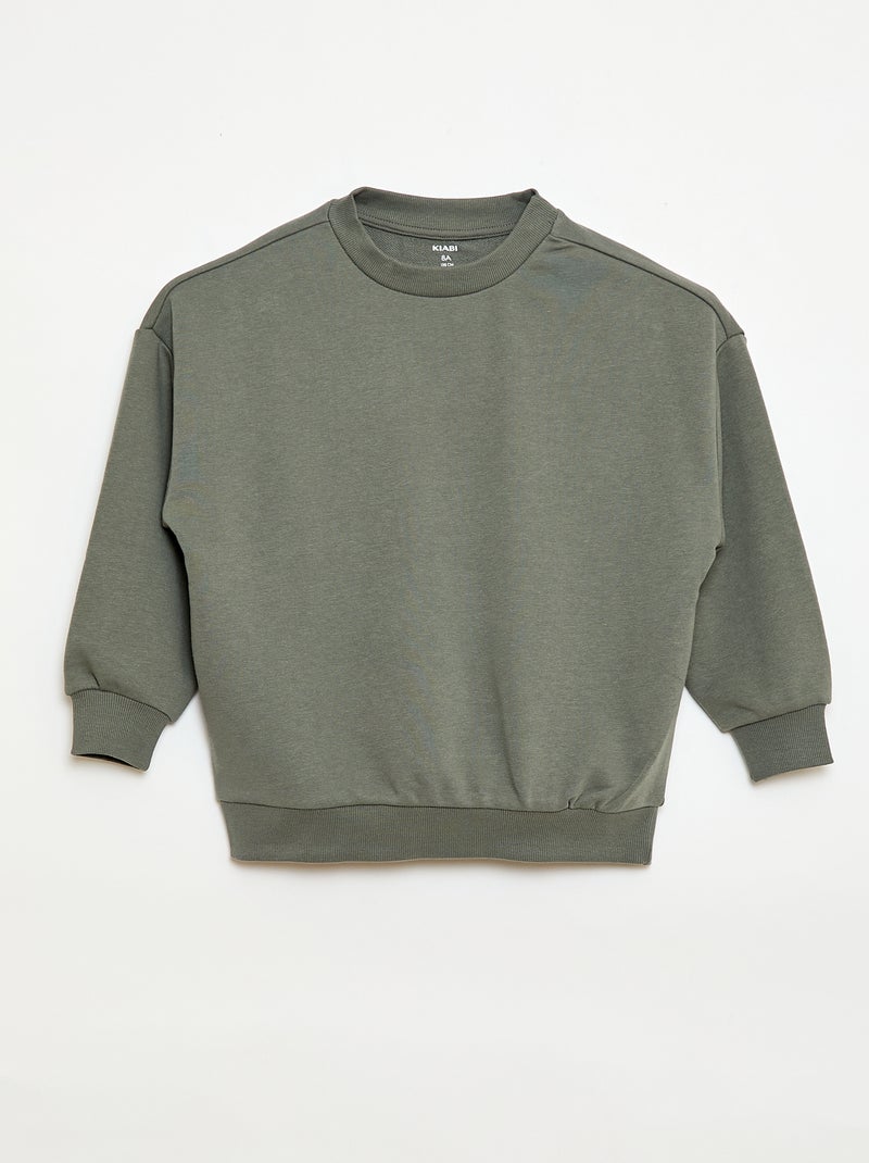 Lote de 2 sweatshirts french terry em algodão Amarelo - Kiabi