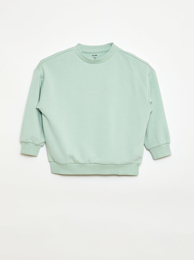 Lote de 2 sweatshirts french terry em algodão Azul - Kiabi