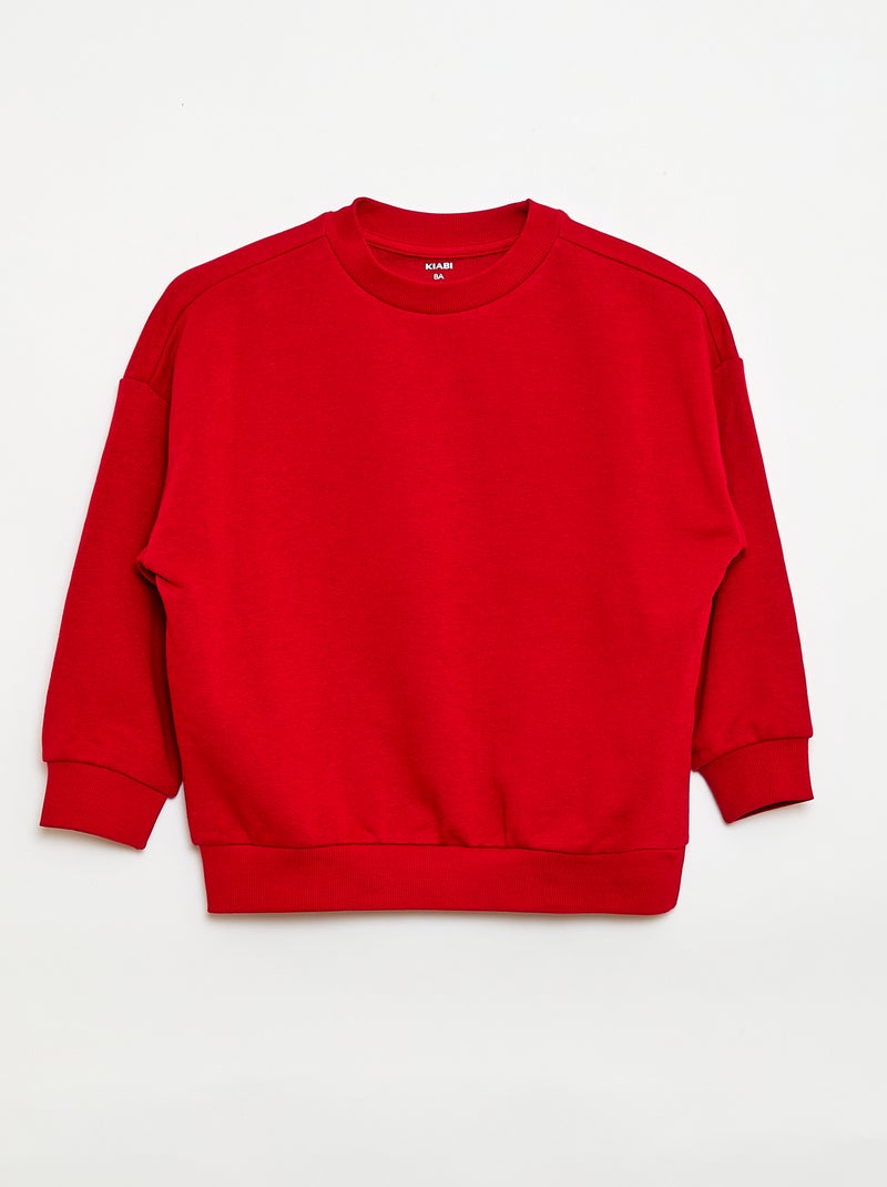 Lote de 2 sweatshirts french terry em algodão Preto - Kiabi