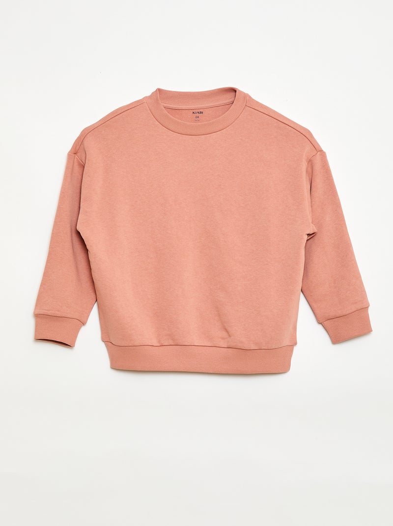 Lote de 2 sweatshirts french terry em algodão Rosa - Kiabi