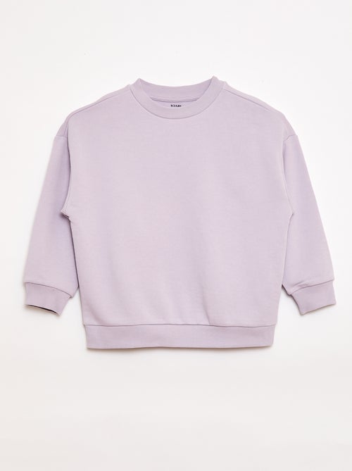 Lote de 2 sweatshirts french terry em algodão - Kiabi