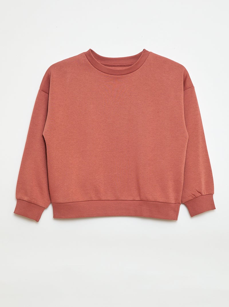 Lote de 2 sweatshirts lisas em moletão Azul - Kiabi