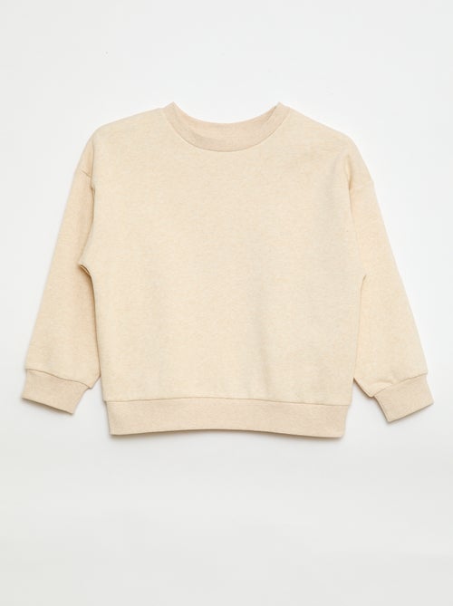 Lote de 2 sweatshirts lisas em moletão - Kiabi