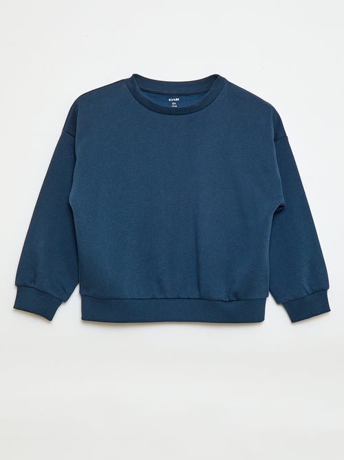 Lote de 2 sweatshirts lisas em moletão - Kiabi