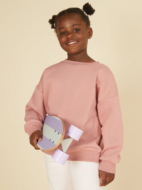 Lote de 2 sweatshirts lisas em moletão - Kiabi