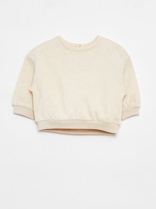 Lote de 2 sweatshirts lisas oversize - Kiabi