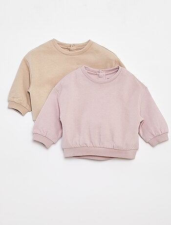 Lote de 2 sweatshirts lisas oversize