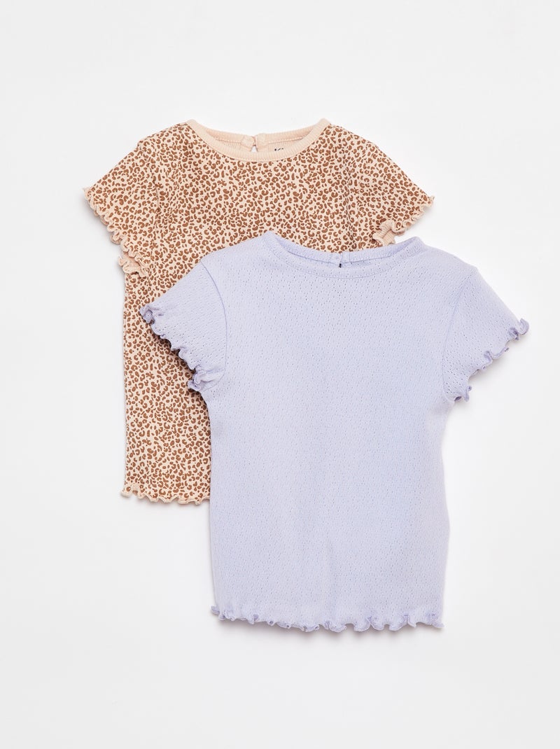 Lote de 2 t-shirts BEGE - Kiabi