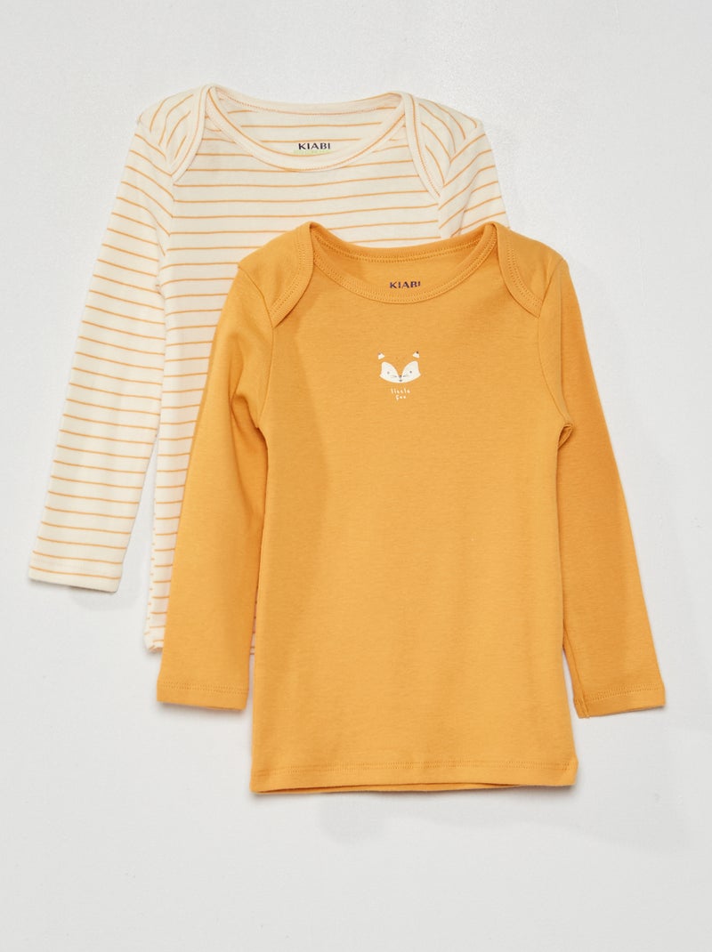 Lote de 2 t-shirts BEGE - Kiabi
