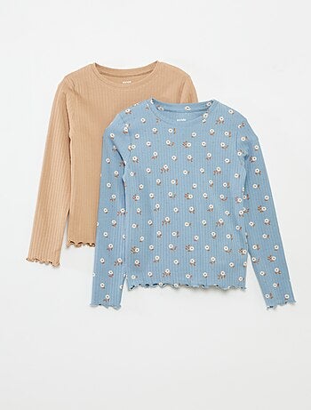 Lote de 2 t-shirts caneladas