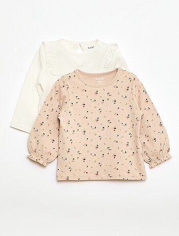 Lote de 2 t-shirts com estampado