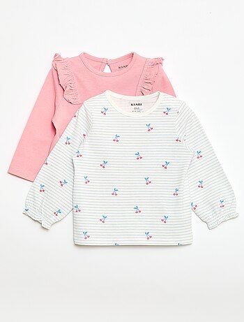 Lote de 2 t-shirts com estampado