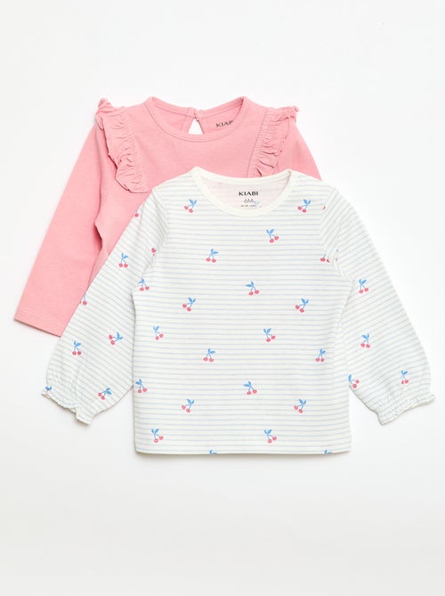 Lote de 2 t-shirts com estampado - Kiabi