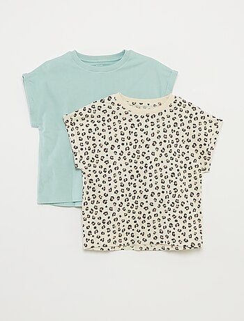 Lote de 2 t-shirts de algodão