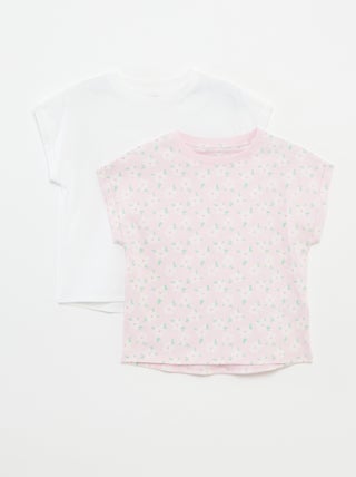 Lote de 2 t-shirts de algodão