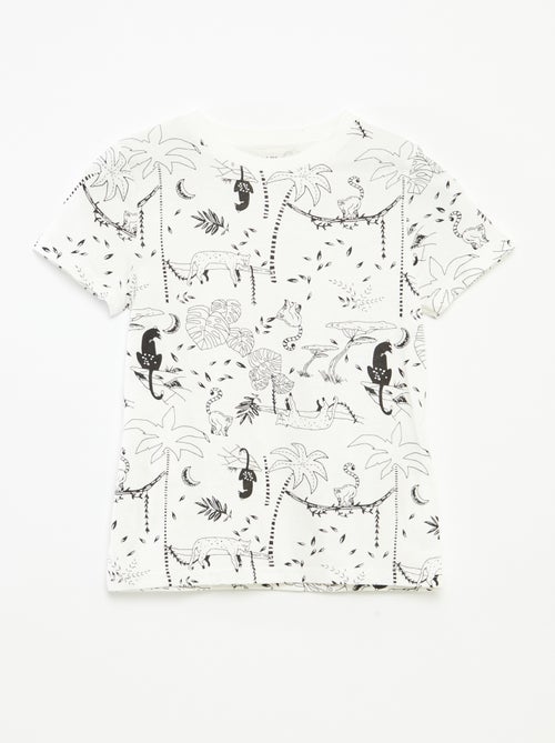 Lote de 2 t-shirts de manga curta e gola redonda - Kiabi