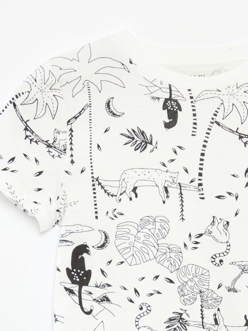 Lote de 2 t-shirts de manga curta e gola redonda - Kiabi