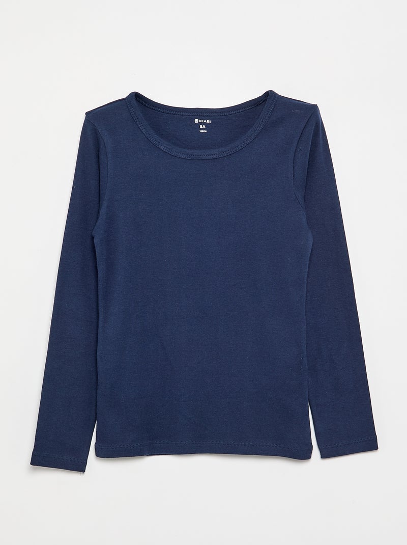 Lote de 2 t-shirts em jersey Azul - Kiabi