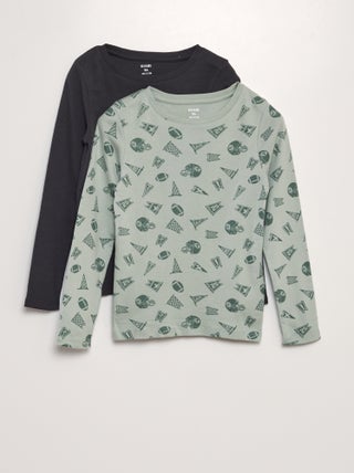 Lote de 2 t-shirts em jersey