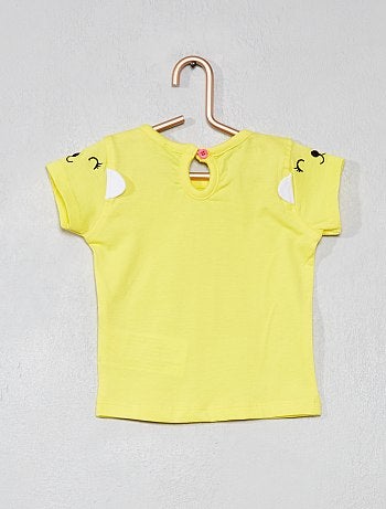Lote de 2 t-shirts 'gato' - Kiabi