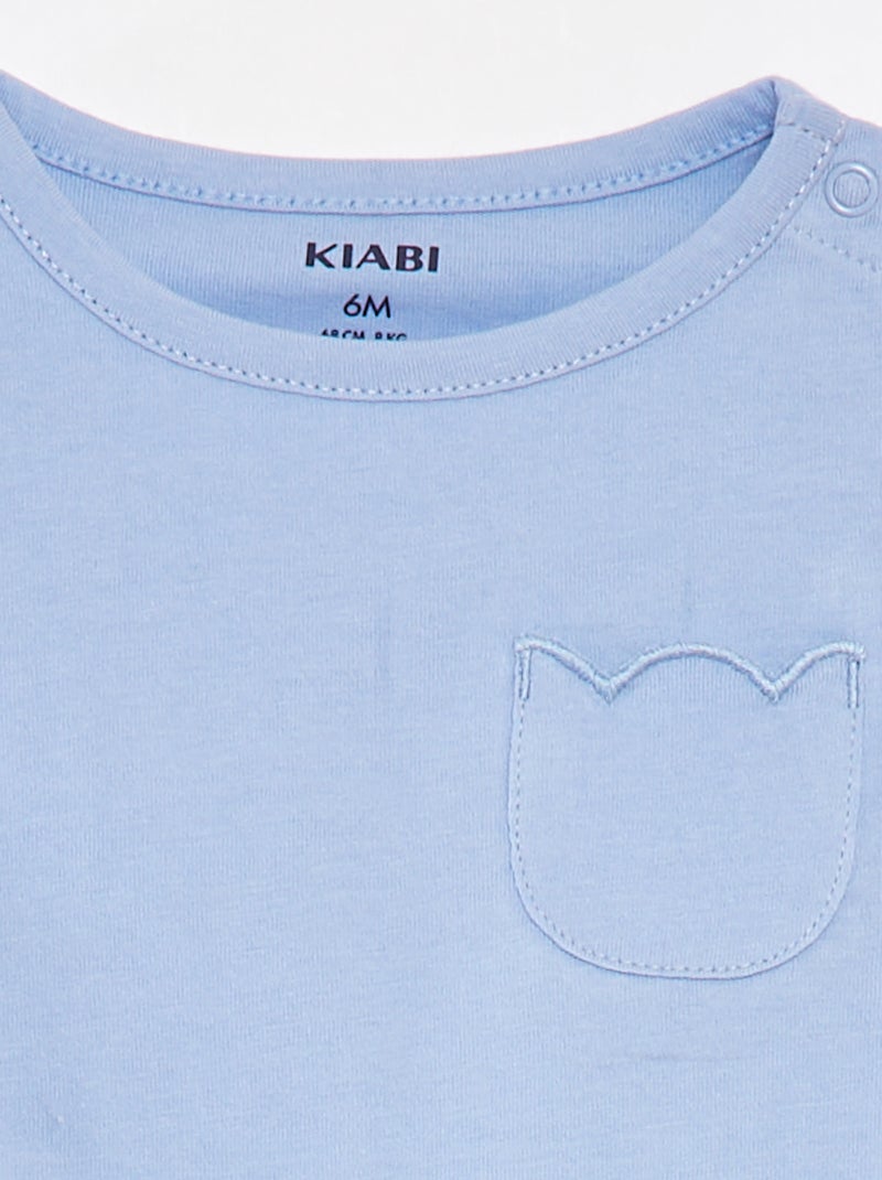 Lote de 2 t-shirts lisas ROSA - Kiabi