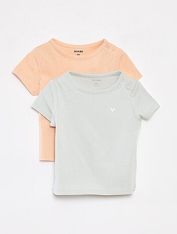 Lote de 2 t-shirts lisas