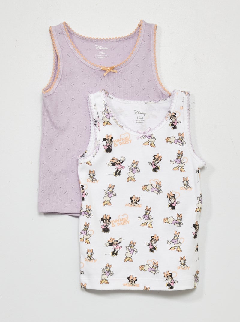 Lote de 2 t-shirts manga cava 'Disney' Minnie - Kiabi
